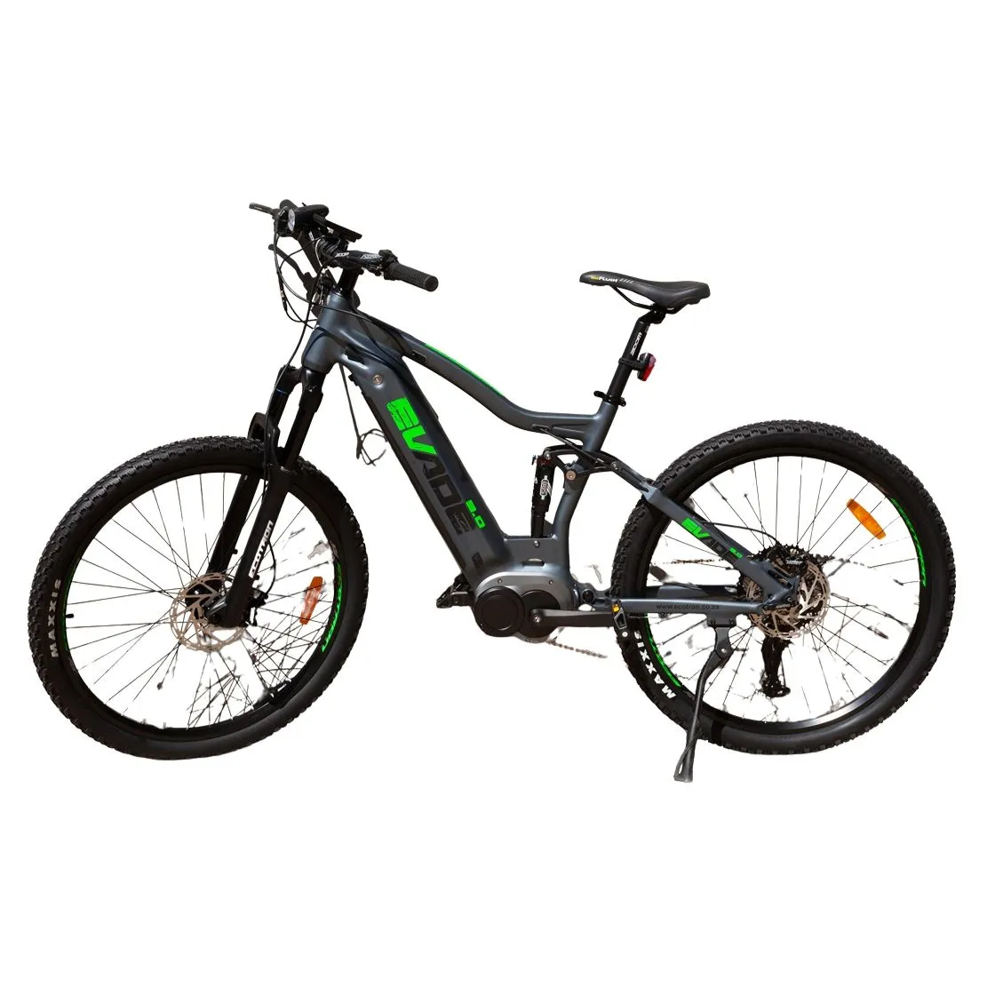 Ecotron EVade X9.0 Electric Bike - Grey / Green