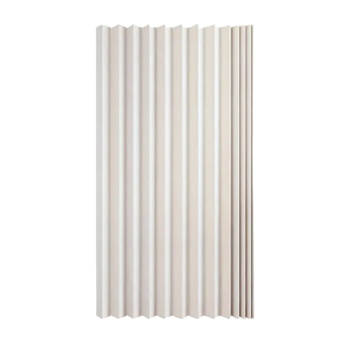 Magnetic Retractable Shower Curtain - Beige