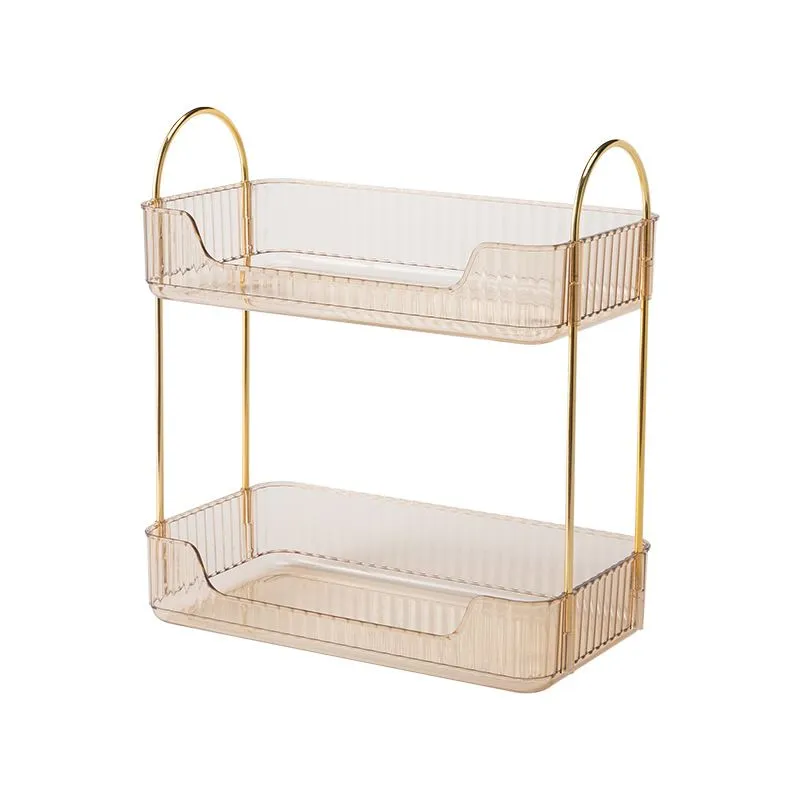 2 Tier Multi-Purpose Storage Rack - Transparent