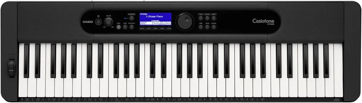 Casio CT-S400C2-FA CT-S400 61-Key Electronic Keyboard - Black