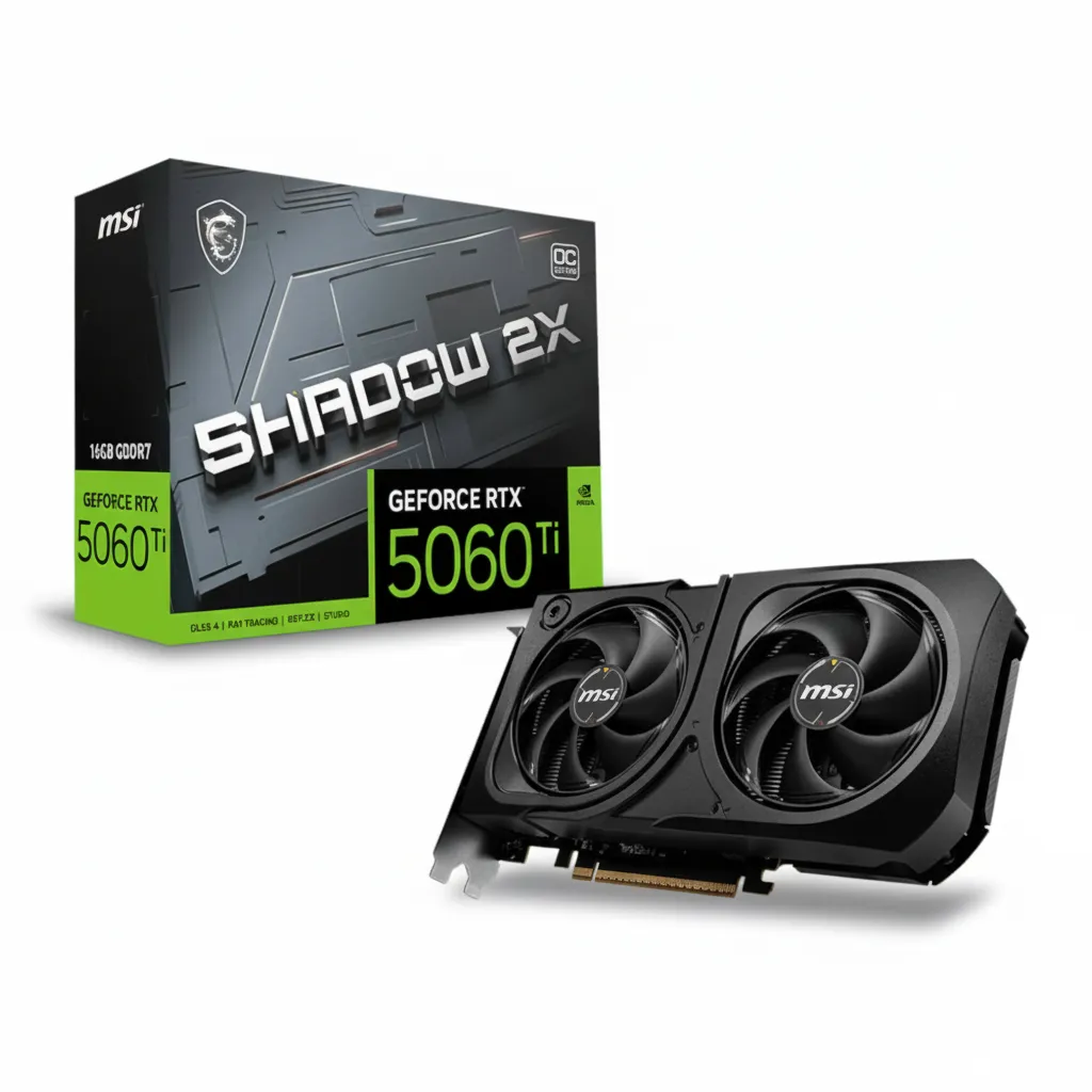 MSI GeForce RTX 5060 Ti 16GB Graphics Card with TORX Fan Cooling