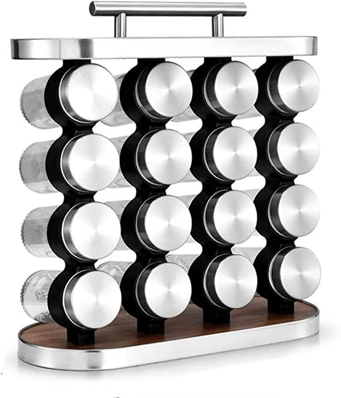 Stainless steel Seasoning Bottle Rack - 16 Jars