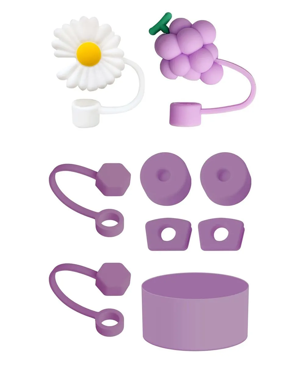 9 Piece Cup Accessories for Stanley Cup 40oz&30oz Tumbler - Lilac