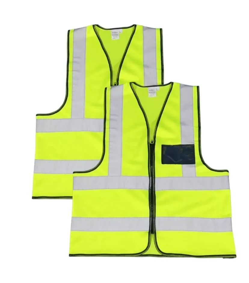 Large High Visibility Reflective Vests- 2pack