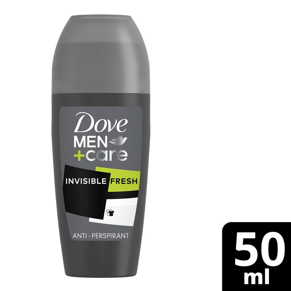 Dove Men+Care Invisible Fresh Antiperspirant Roll-On Deodorant 50ml