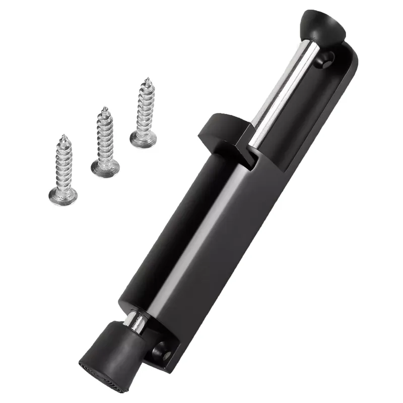 Door Stop Floor, Foot Operated Door Holde,r Door Lock Stop Pedal, Door Stopper - Black