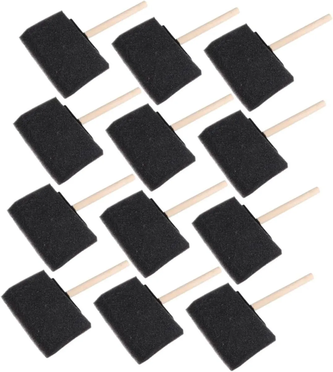 12 Sponge Paint Brushes Handles for Boy Girl Easy to Clean Painting
