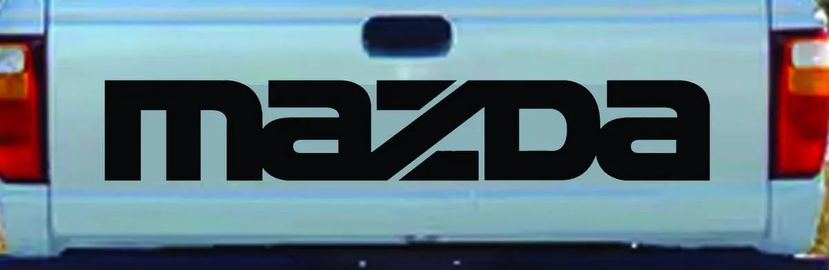 Mazda Black Tailgate Vinyl Sticker.