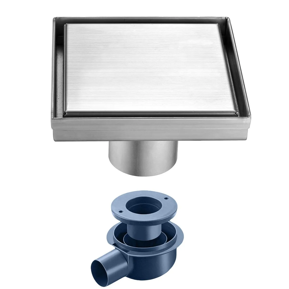 304 2 in 1 Flat & Tile Insert Drain Cover, Insert Reversible Channel Drain