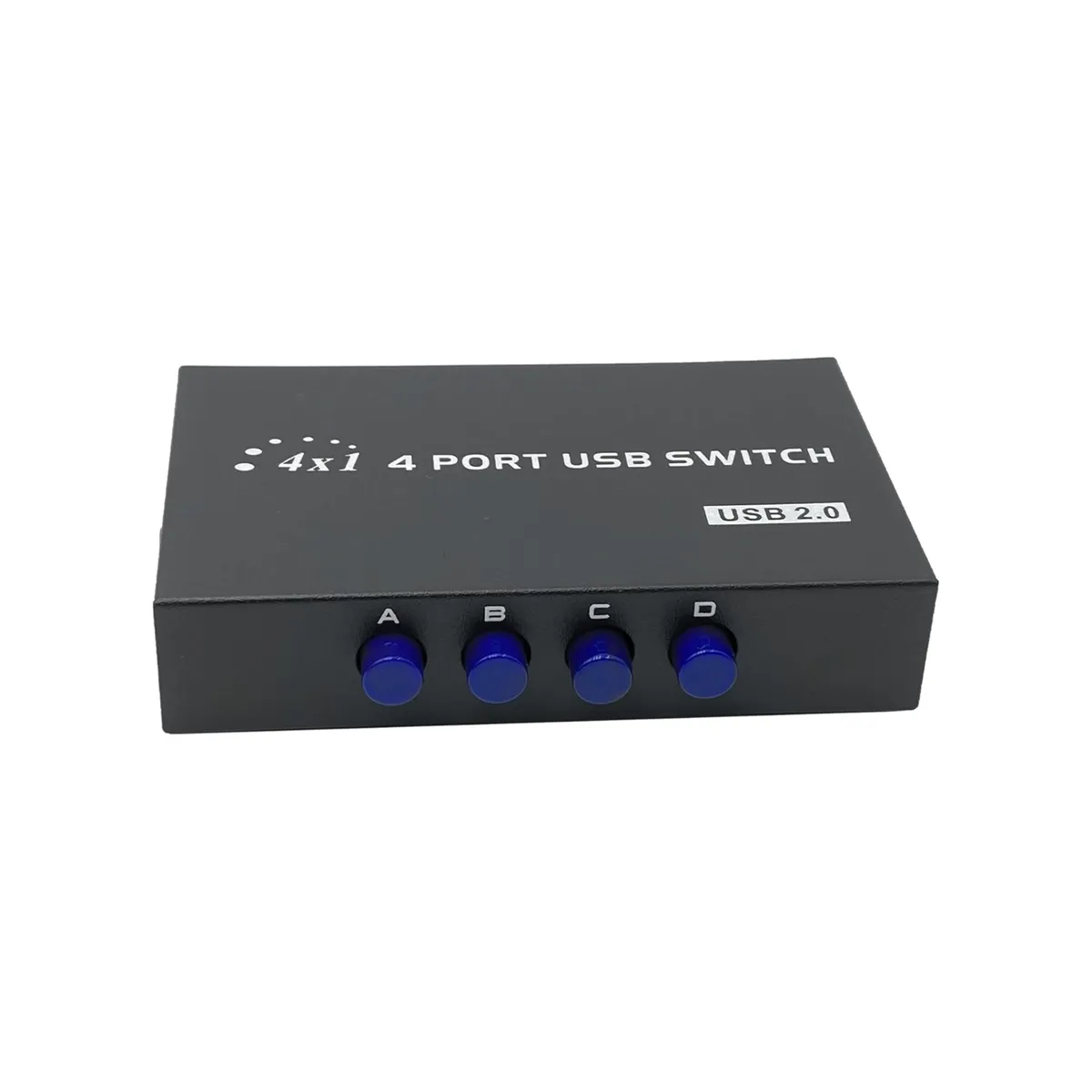 4-Port USB 2.0 Switch Box Share Printers, Scanners, and More Across PCs