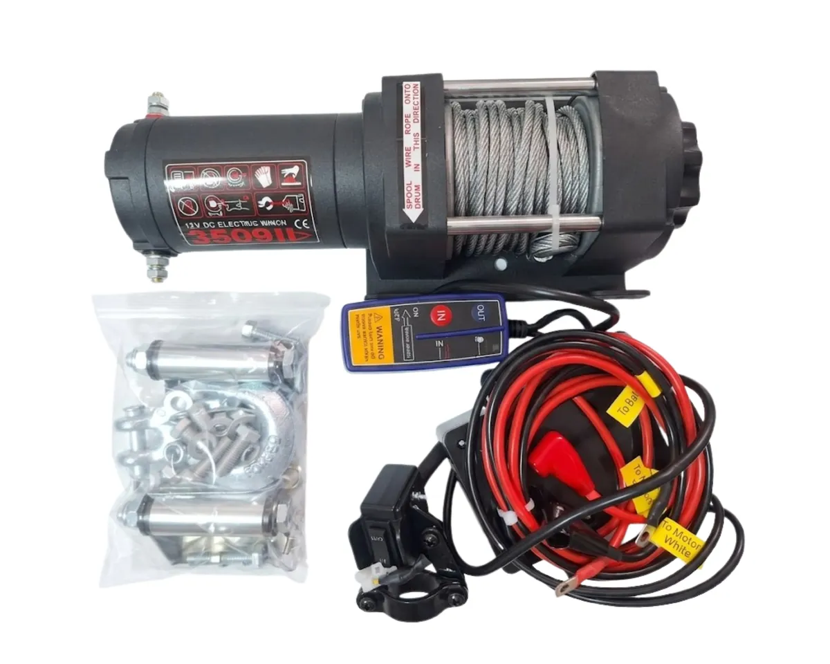 3000LB Electric Winch - 12V DC Recovery Winch for ATVs and UTVs