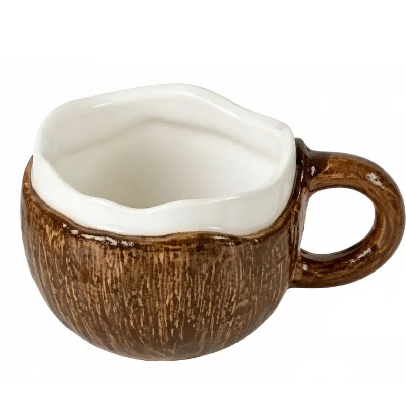 Advanced Ceramic Coconut-shaped Breakfast Cup