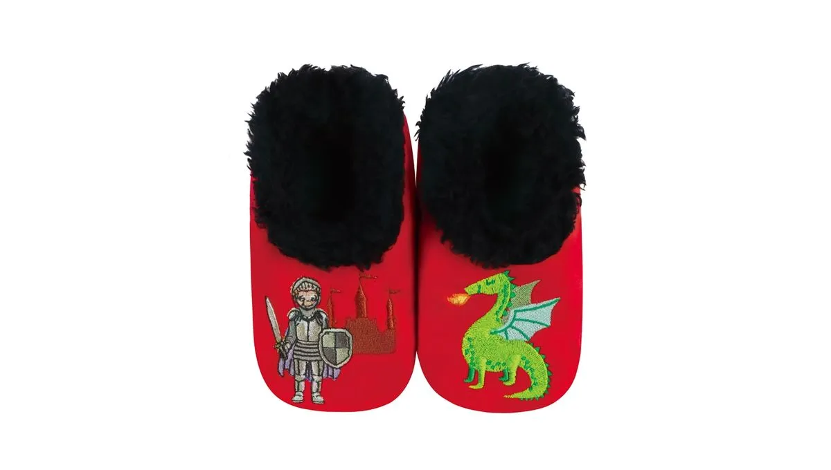 Snoozies Toddler Dragon Fleece Slippers