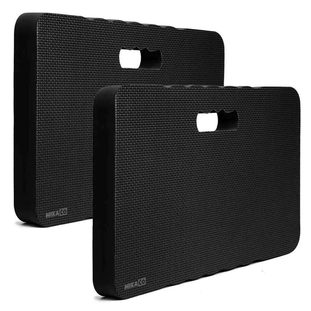 MIkaco - EVA Garden Kneeling Pad Knee Protection Mat - 2-Pieces - Black