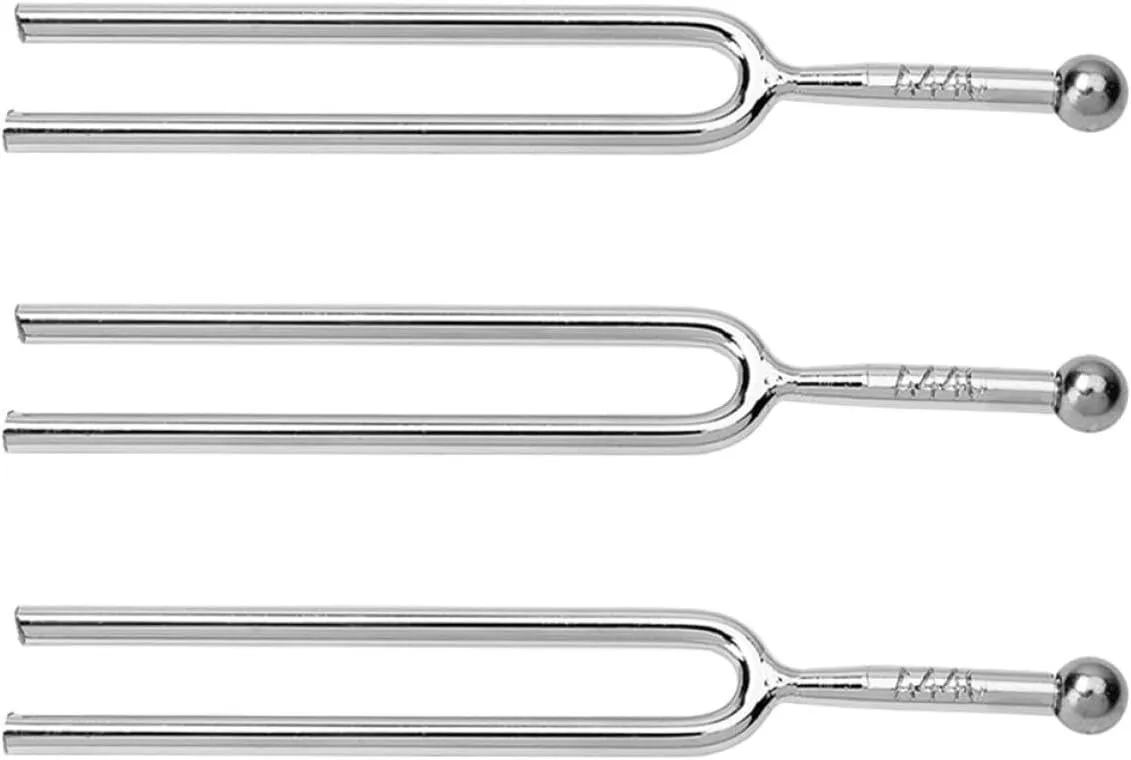 3pcs 440hz Stainless Steel Tuning Fork Set for Violin Guitar Piano