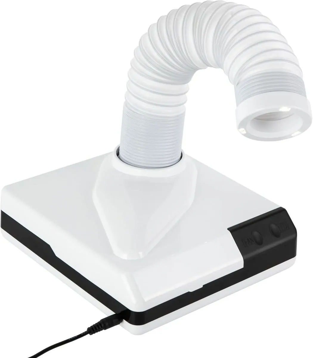 60W Nail Dust Collector Desktop Vacuum Cleaner White