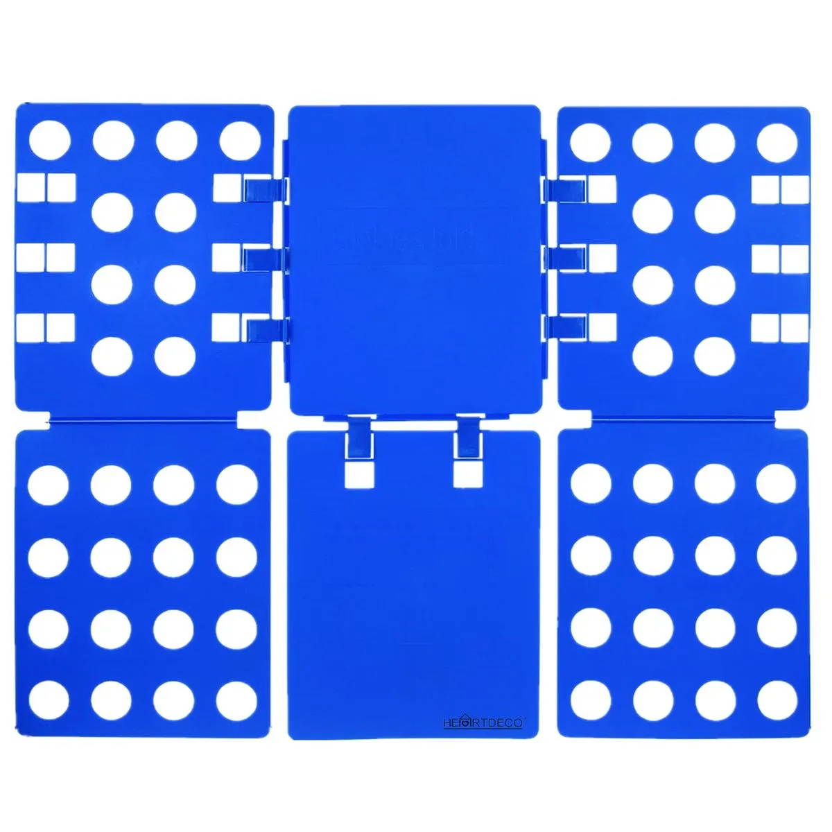 Heartdeco Large Adjustable Clothes Folders T-Shirts Folding Boards-Blue