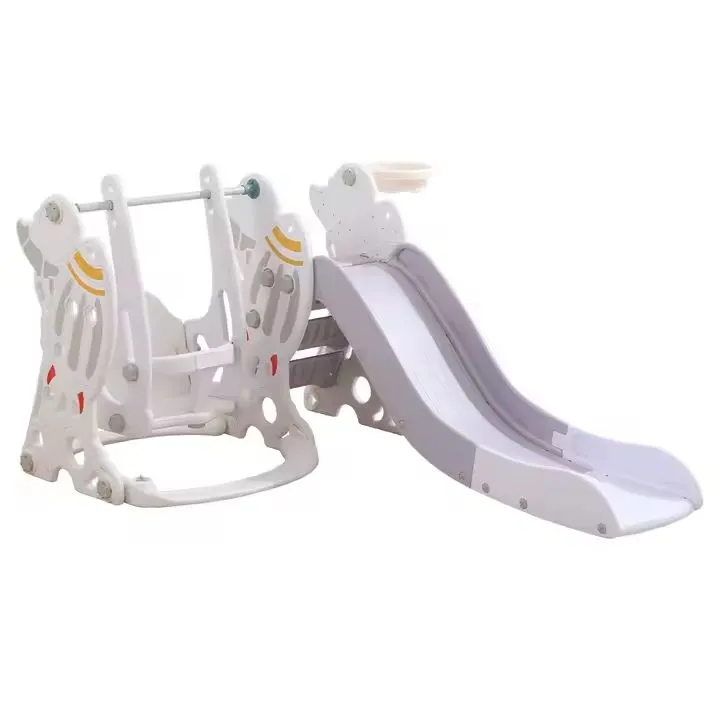 Babies-Up 3-in-1 Toddler Swing & Slide Playset With Basketball Hoop