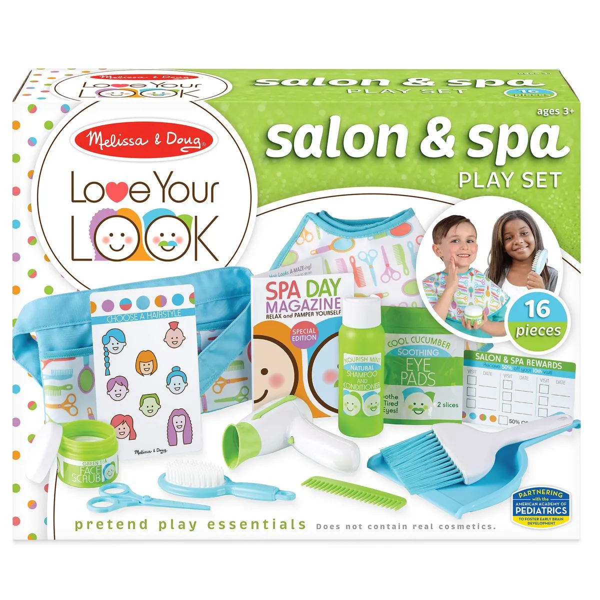 Melissa & Doug Love Your Look! Salon & Spa Play Set (16 Piece)