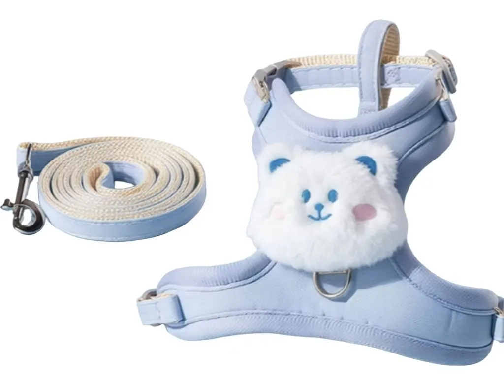 Cat Leash Anti-breakaway Harness Chain - Blue