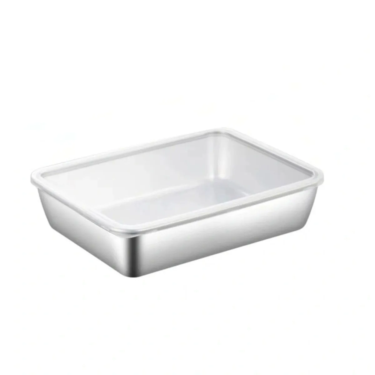 Stainless Steel Food Storage Containers with Lids,Food Storage Box - L
