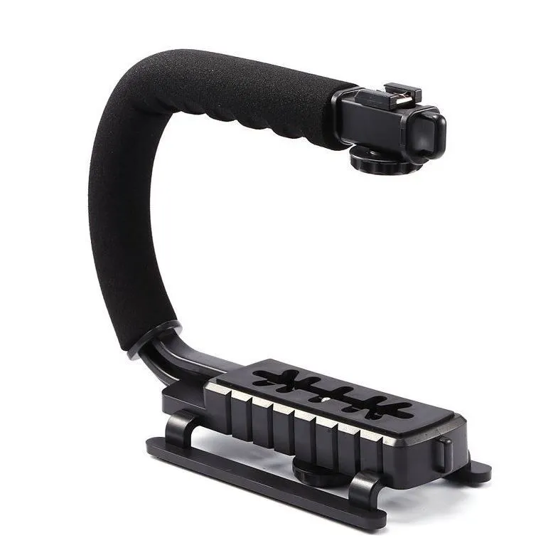 Portable C-Shaped Handheld Video Stabilizer Steadicam Grip For DSLR Cameras
