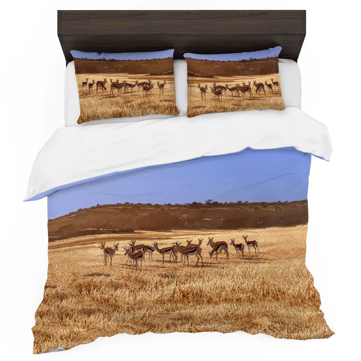 Springbok herd Duvet Cover Set by Fanie Heymans