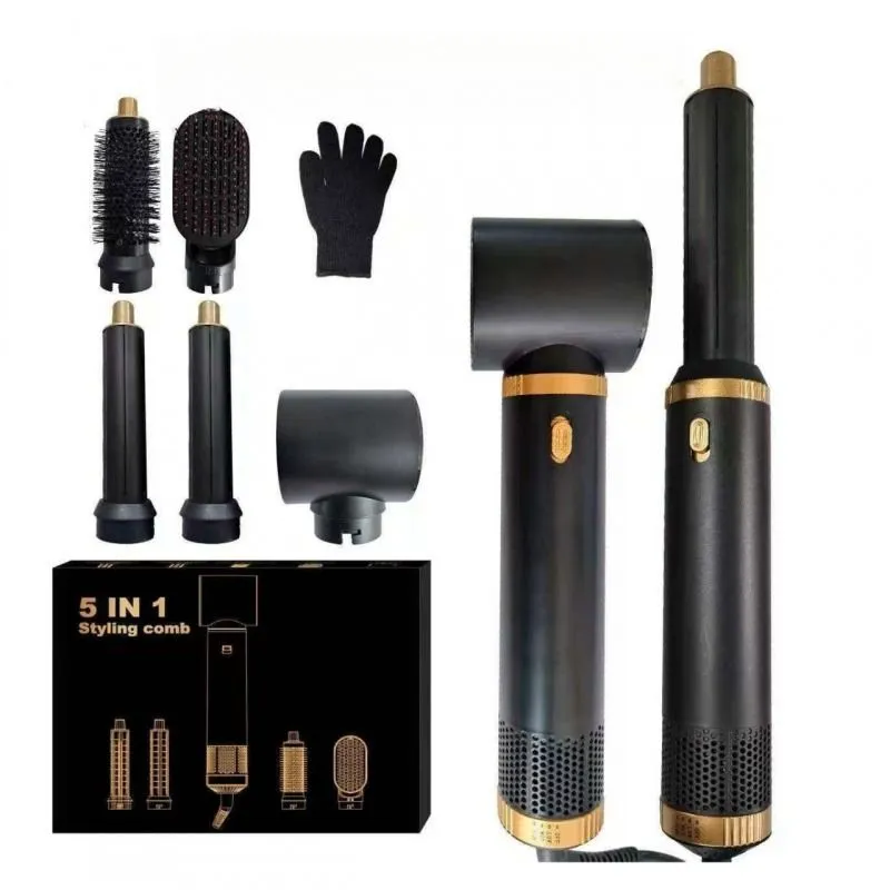 5-in-1 High-Speed Hair Dryer Set - Black