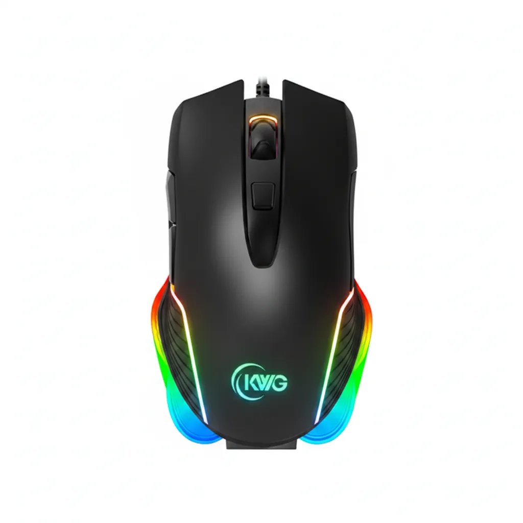 KWG RGB Gaming Mouse with 12,000 DPI and Ergonomic Design