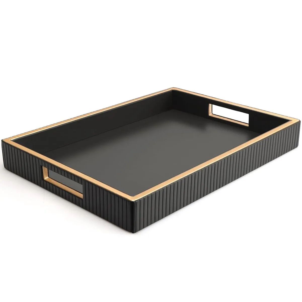 Leather Tray Desktop Storage Organizer Premium Serving Tray Decorative Tray
