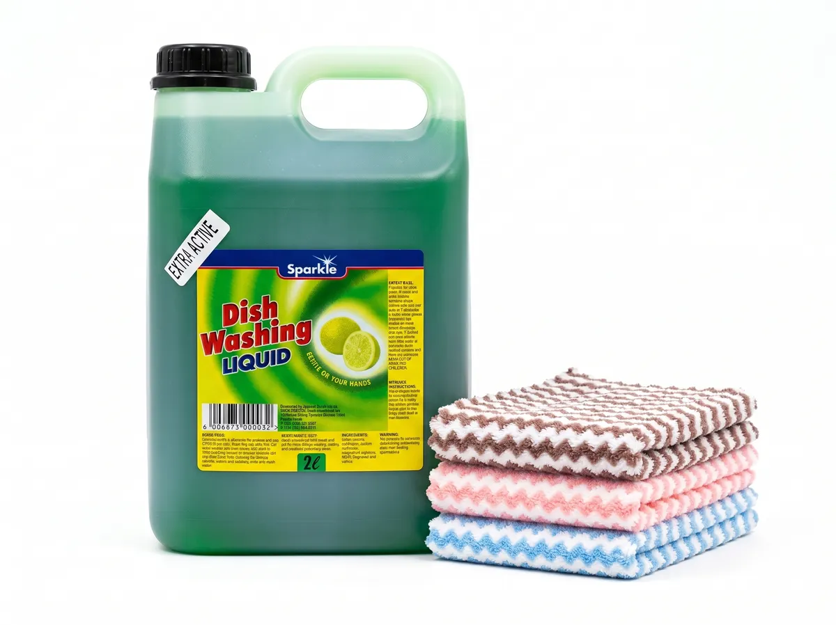 Dish Washing Liquid 2L and Cleaning Cloth Set