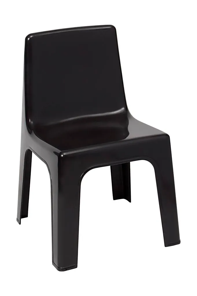Kiddies School Chair - Black