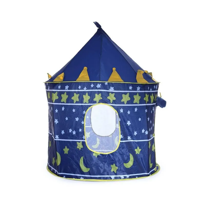 Foldable Castle Children's Tent AM-11 - Blue