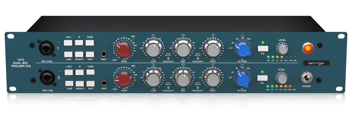 Behringer 1273 2-channel Microphone Preamplifier and Equalizer