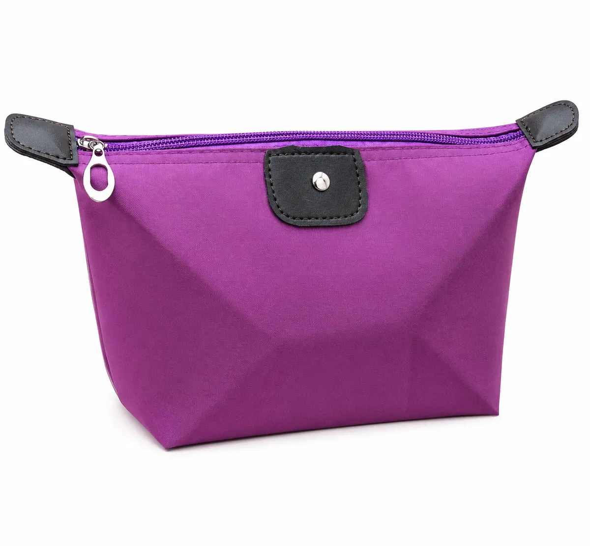 Korean Style Cute Dumpling Makeup Bag, Candy Color Foldable