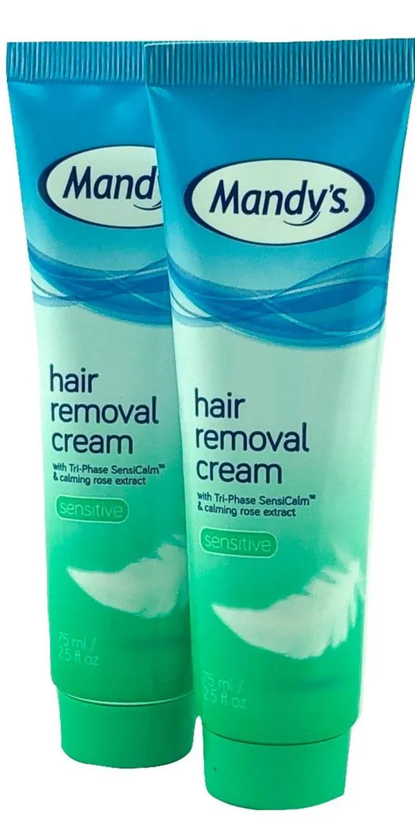 2 x 75 ml Mandy's Hair Removal Cream Sensitive