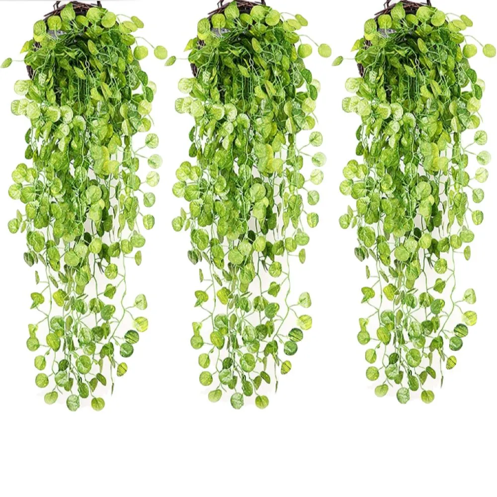 Garden Decor Artificial Leaf Vine Set of 3 - Begonia Leaf