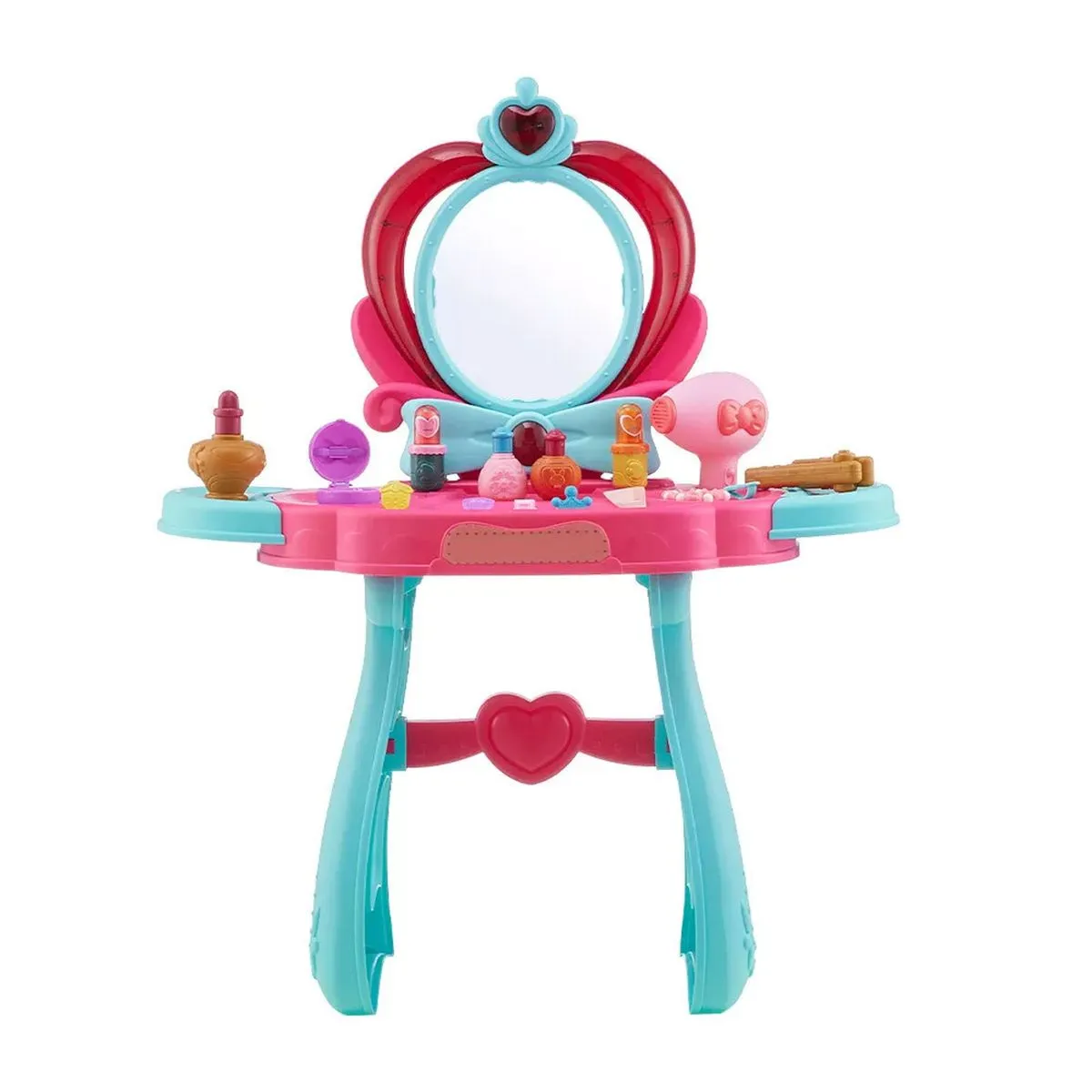 Little Princess Heart DIY Pretend Play Makeup Cosmetics Kit Set