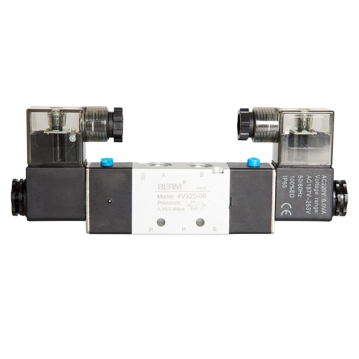 4V220-08 5/2 Pneumatic Solenoid Valve, 1/4" Port, AC220V