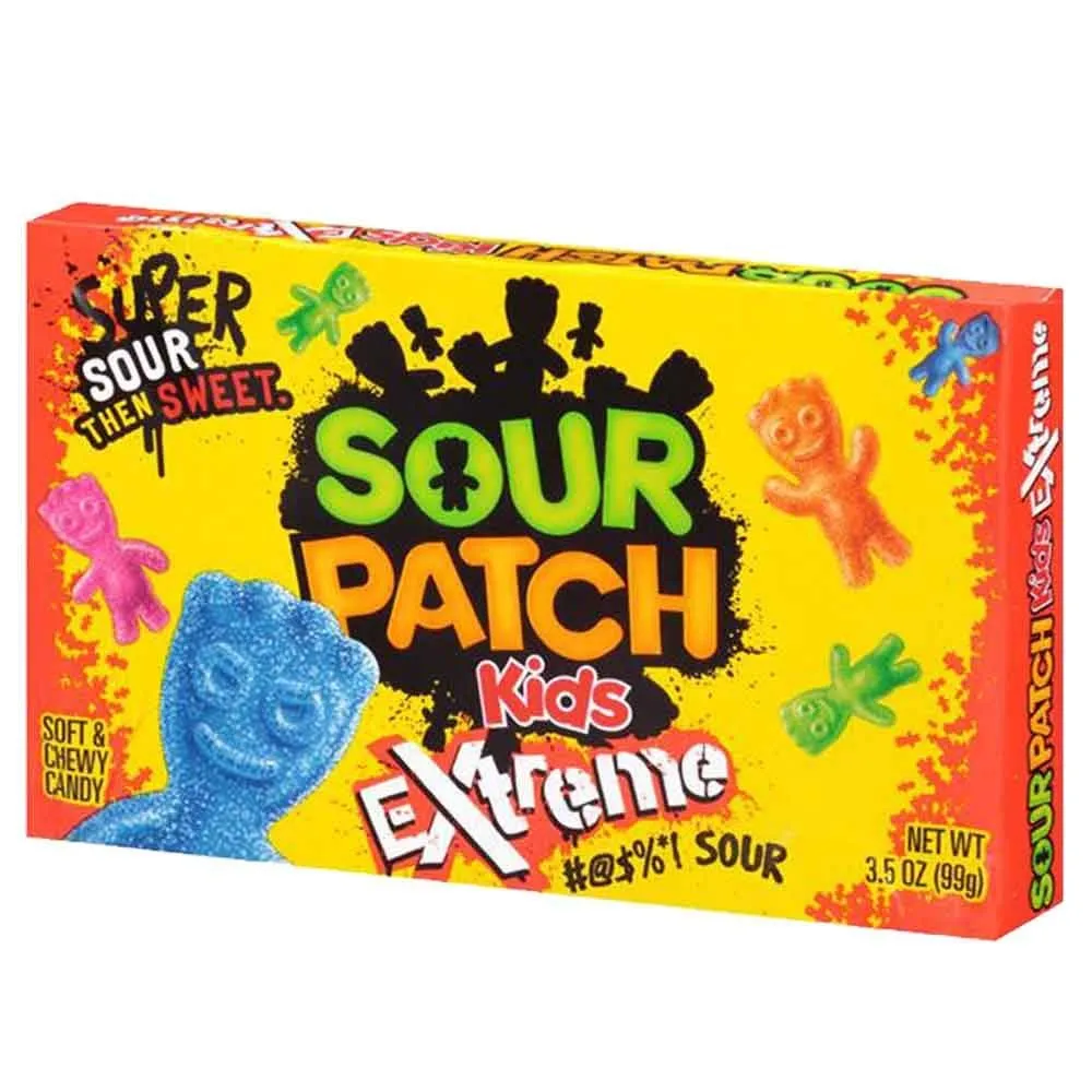 Sour Patch Kids Extreme Sour Soft & Chewy Sweets Theater Box Snack Pack 2