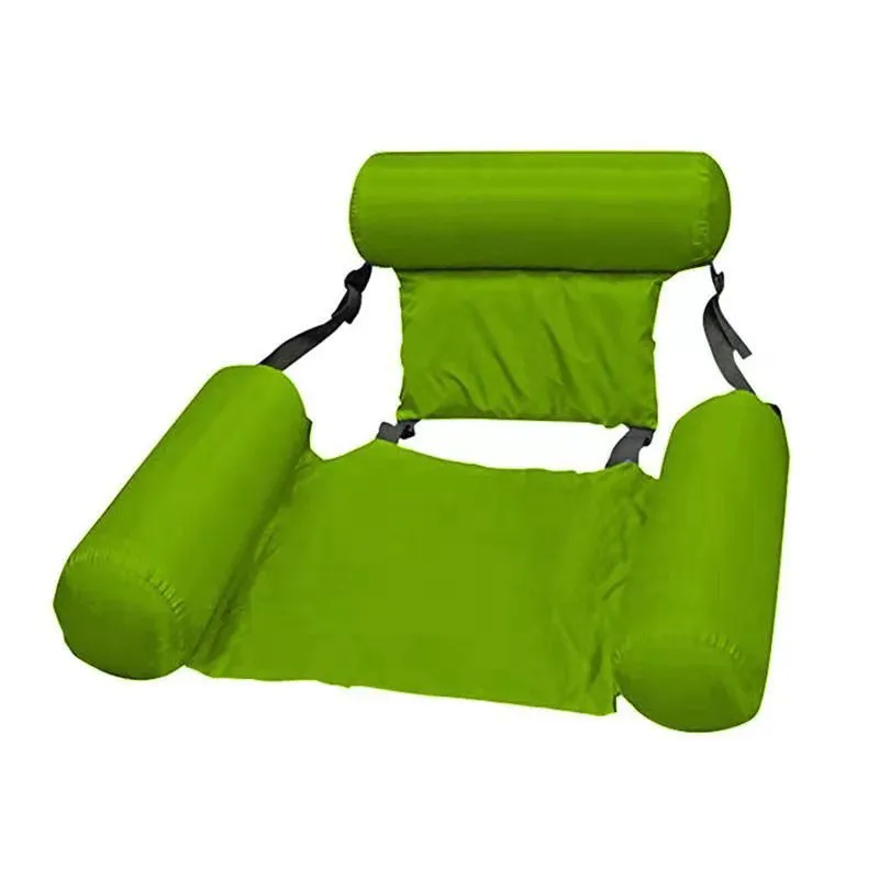 Foldable Inflatable Swimming Pool Floating Chair - Green