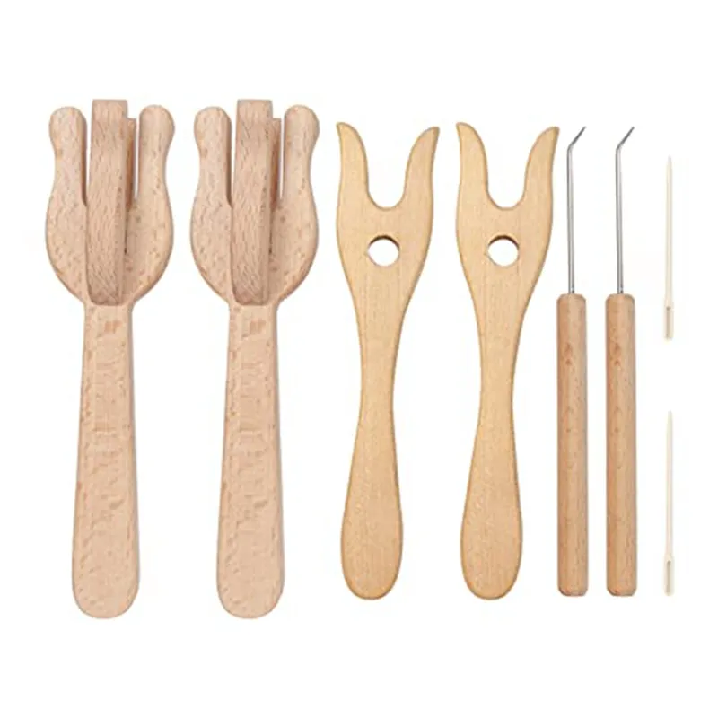 Portable Knitting Fork and Needle Kit, Lucet Fork Crochet