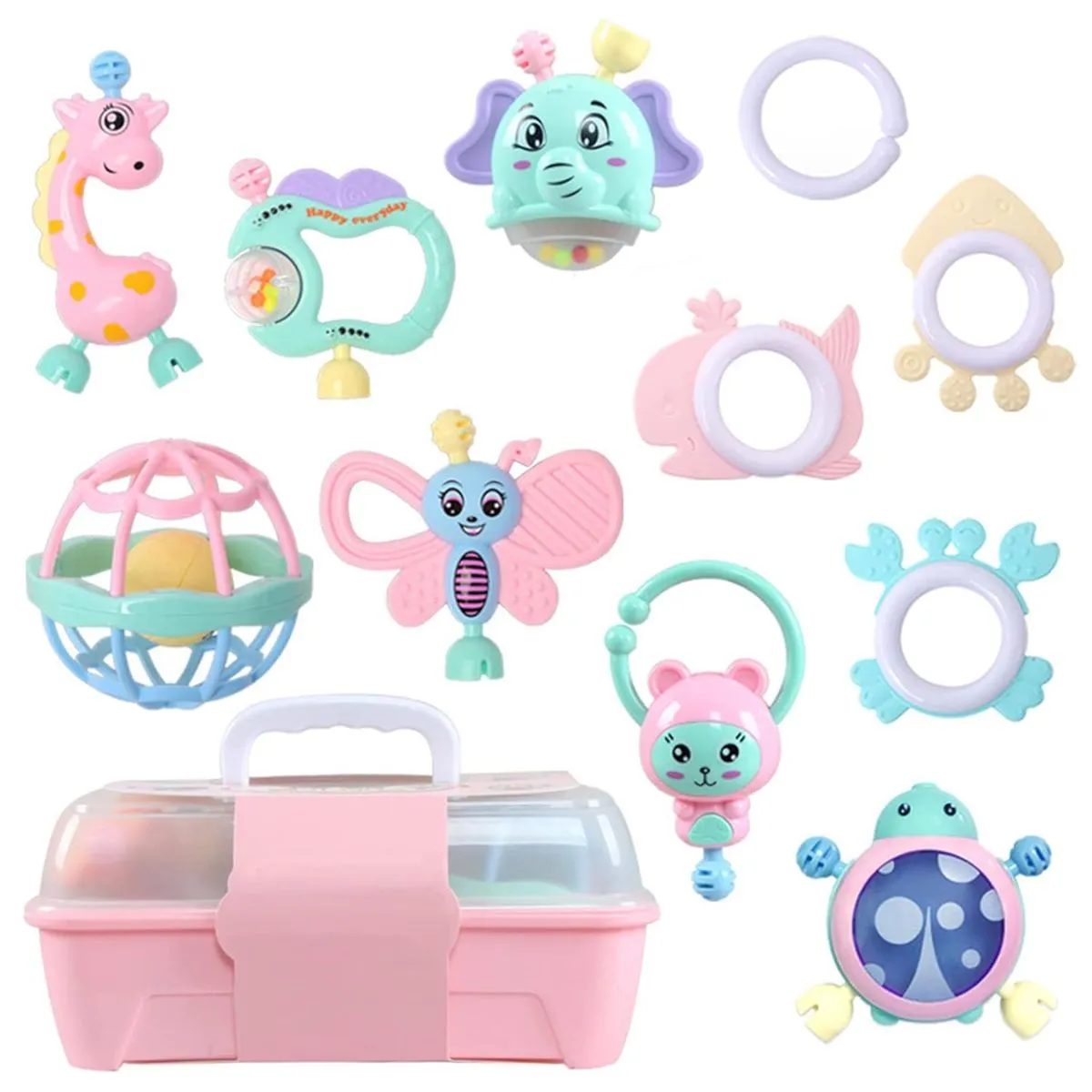 Rattles for Infants Teething Toys, Baby Early Education Toys - 11 Pieces