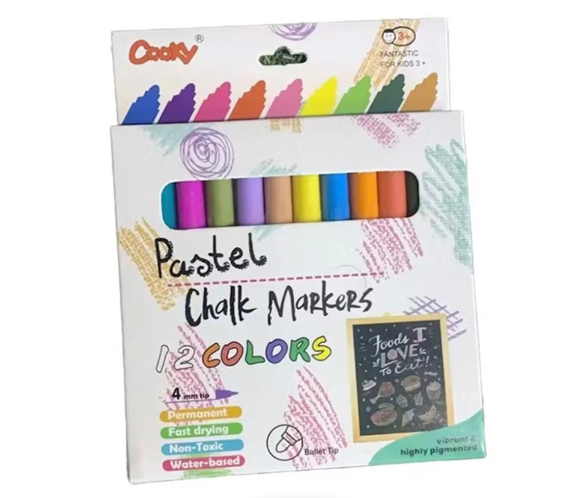 Pastel Chalk Marker -12Pcs