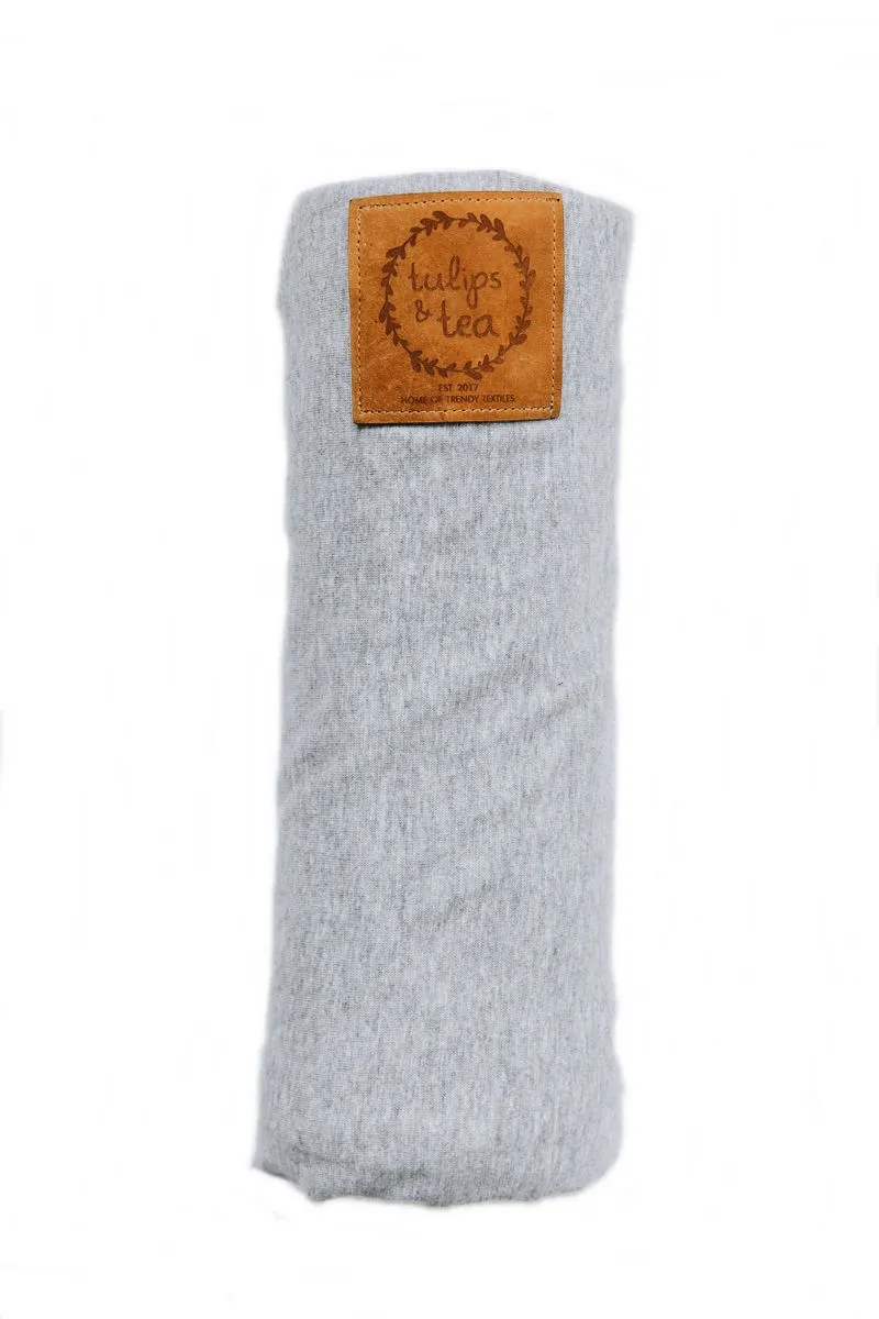 Tulips & Tea - Baby Wrap Carrier - Dove Grey