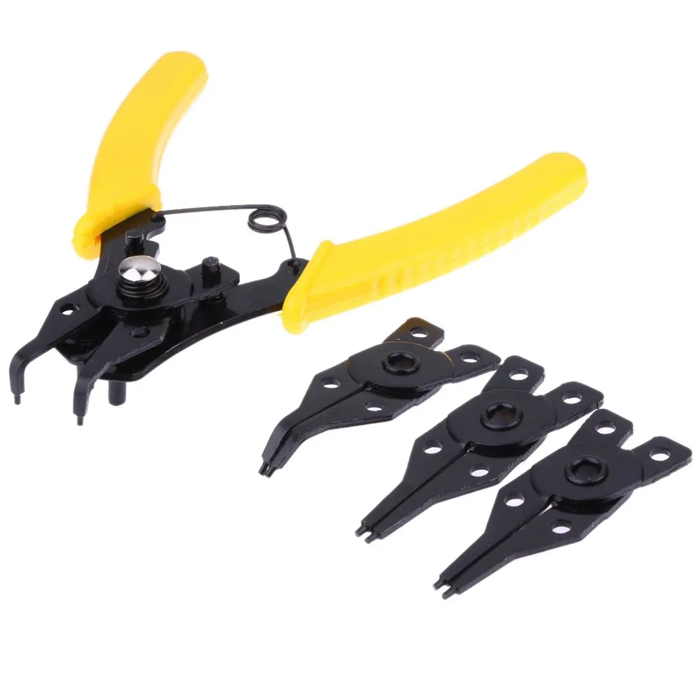 4 In 1 Snap Ring Pliers Plier Set Diy Circlip Combination Clip