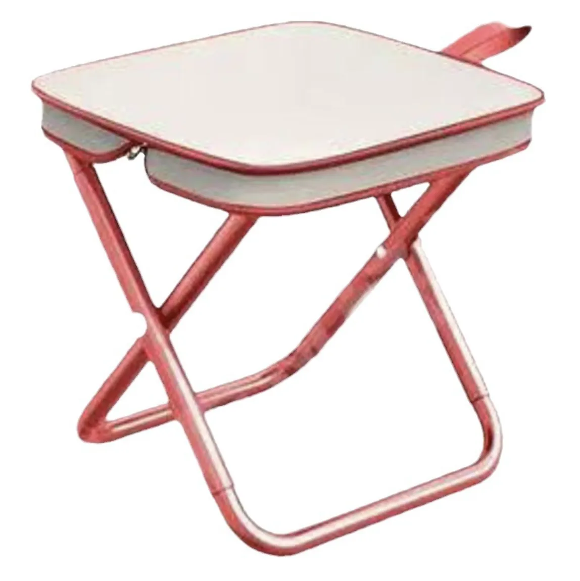 Portable Outdoor Picnic Camping folding chair, Ultra light fishing stool - Red