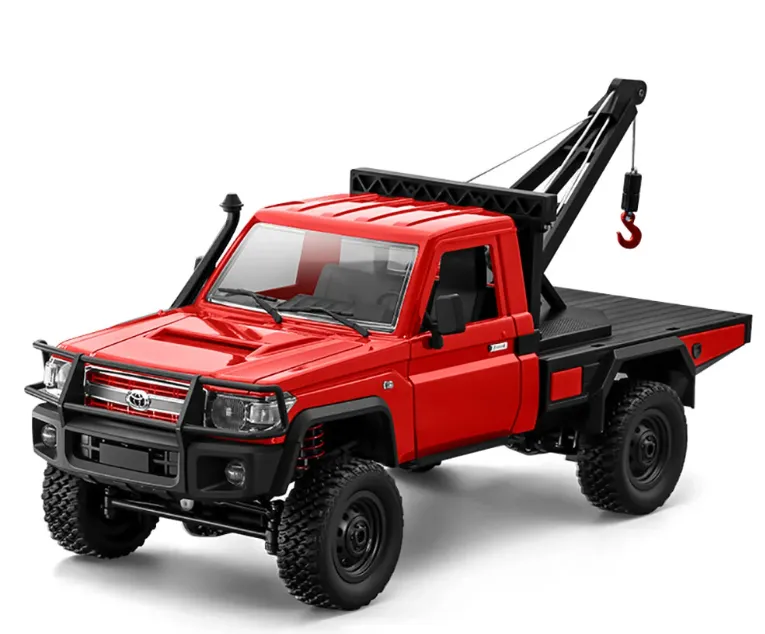 Radio Control Land Cruiser 1/12 Rock Crawler Tow Truck - Red
