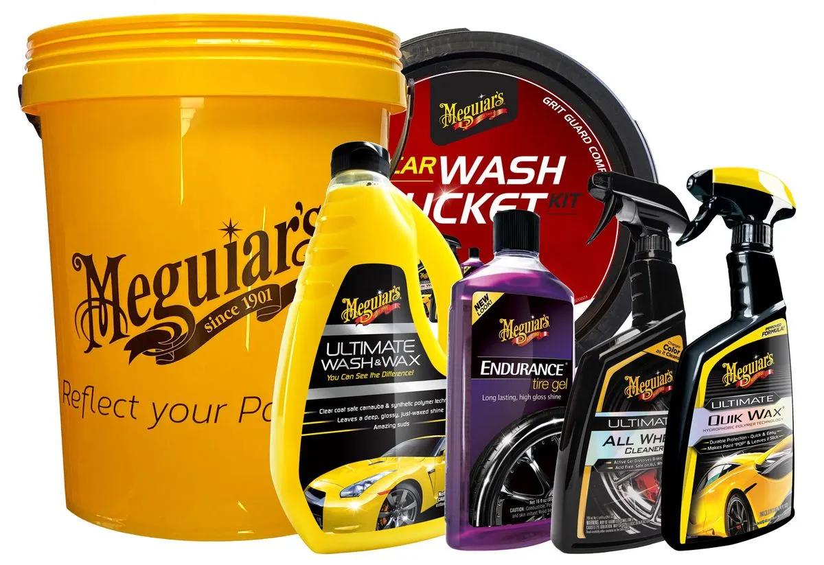Meguiar's Car Care Kit incl. Complimentary Meguiar's 20 Litre Wash Bucket