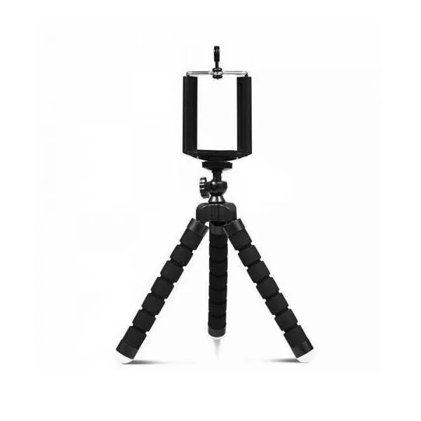Cell Phone Tripod Stand for Video Recording - Black
